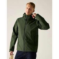 Regatta Oakhowe Waterproof Hooded Raincoat Green
