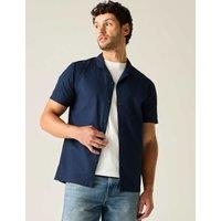 Regatta Pure Cotton Oxford Shirt Blue