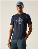Cline IX Cotton Rich Compass Graphic T-Shirt