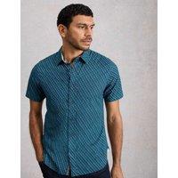 White Stuff Pure Cotton Fish Print T-Shirt Navy Mix