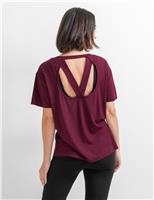 Jersey Cross Back Yoga Top