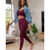 Pour Moi The Buttery Soft High Waist Leggings Burgundy