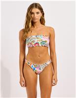BeachBohme Printed Bandeau Bikini Top