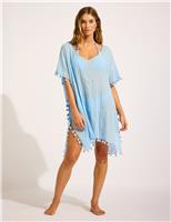 Seafolly Pure Cotton Mini Beach Amnesia Kaftan Light Pink
