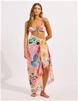Pure Cotton Printed Beach Cover Up Sarong