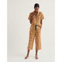 Seasalt Cornwall Pure Cotton Floral Pyjama Set Yellow Mix