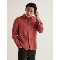 Seasalt Cornwall Pure Linen Shirt Red