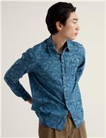 Seasalt Cornwall Pure Cotton Printed Shirt Blue Mix