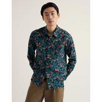 Seasalt Cornwall Pure Cotton Printed Shirt Blue Mix