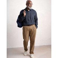 Seasalt Cornwall Pure Linen Textured Shirt Navy