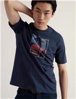 Seasalt Cornwall Pure Cotton Midwatch T-Shirt Navy Mix