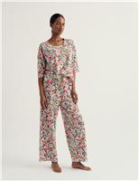 Cotton Rich Floral Pyjama Set