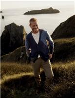 Seasalt Cornwall Pure Cotton Colour Block V-Neck Cardigan Blue Mix