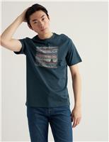 Seasalt Cornwall Pure Cotton Midwatch T-Shirt Dark Navy Mix