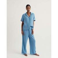 Seasalt Cornwall Pure Cotton Pyjama Set Blue