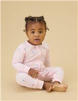 Cotton Blend Fairy Bunny Zip Sleepsuit (0-3 Years)