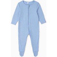 MORI Ribbed Sleepsuit (0-24 Mths) Blue