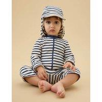 Watchshop Kids' Striped Sun Hat (0-4 Yrs) Navy Mix