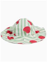 Kids Striped Strawberry Swim Hat (0-4 Yrs)
