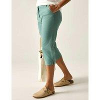 Regatta Cotton Rich Bayletta Capri Shorts Green