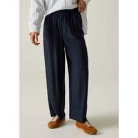 Regatta Elbrie Drawstring Straight Leg Trousers Navy