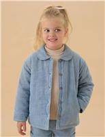 MORI Denim Striped Quilted Jacket (3 Mths-6 Yrs) Blue Denim