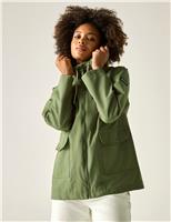 Regatta Orlea Oversized Hooded Rain Jacket Green