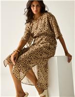 Regatta Avorno Printed Midaxi Beach Dress Brown