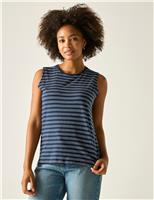 Fariene Pure Cotton Striped Vest Top