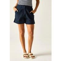 Regatta Sabelle Lyocell Blend Pleat Front Shorts Navy