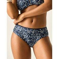 Regatta Aceana Floral High Waisted Bikini Bottoms Navy