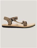 Lady Vendeavour Leopard Riptape Sandals