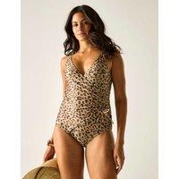 Regatta Baylenne Padded V-Neck Swimsuit Brown