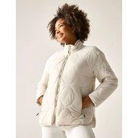 Regatta Carlotte Padded Quilted Zip Up Jacket Cream