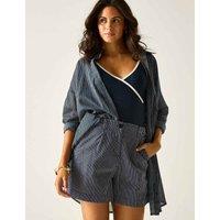 Regatta Sabelle Lyocell Blend Striped Shorts Navy Mix