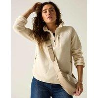 Regatta Frankie Half Zip Funnel Neck Fleece Light Cream