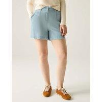 Regatta Sabelle Lyocell Blend Pleat Front Shorts Blue