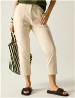 Regatta Shorebella Cotton Blend Straight Leg Joggers Green Mix