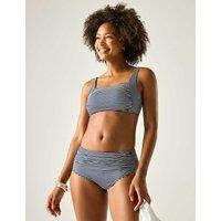 Regatta Loria Striped Padded Square Neck Bikini Top Navy Mix