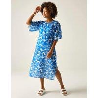 Regatta Avorno Printed Midaxi Beach Dress Blue