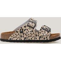 Regatta Mia Leopard Double Buckle Footbed Sandals Black Mix
