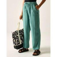 Regatta Elbrie Drawstring Straight Leg Trousers Green