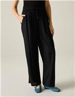 Regatta Elbrie Drawstring Straight Leg Trousers Black