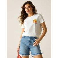 Regatta Filandra IX Pure Cotton Printed T-Shirt White Mix
