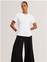 Pure Cotton Panel Detail Top