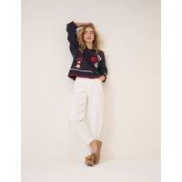 Nobody's Child Cotton Rich Collared Jumper Navy
