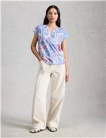 Pure Cotton Floral Print T-Shirt