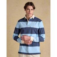 Joules Pure Cotton Striped Rugby Shirt Blue Mix