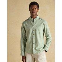 Joules Linen Rich Shirt Green