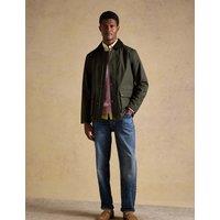 Joules Cotton Rich Waterproof Cord Collar Coat Green
